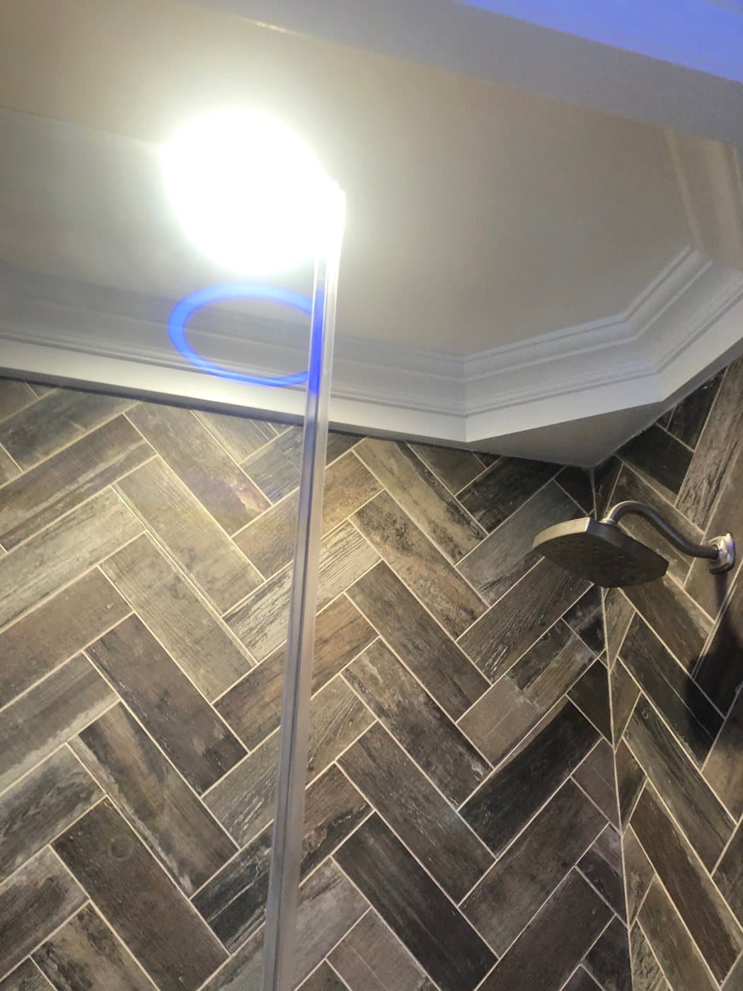 Tiled shower